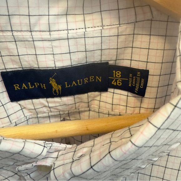 Ralph Lauren White and Pink Checkered Casual Shirt - Picture 2 of 4